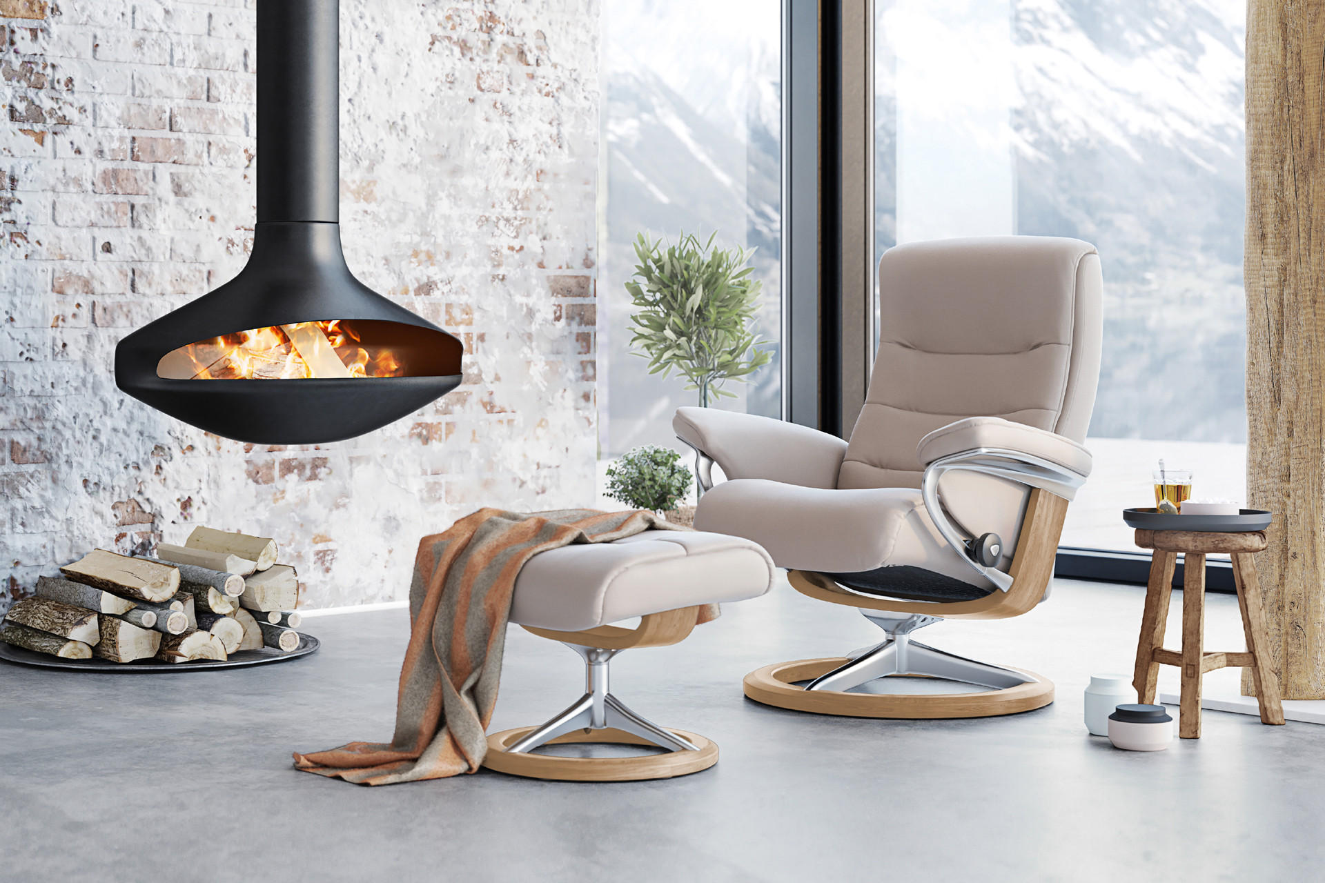 verschiedene Farben und Formen bei Stressless Relaxsesseln