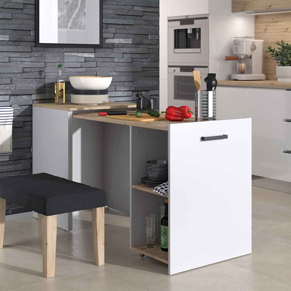 JÍDELNÍ STŮL Adam Béžový dub/Artisan - šedobéžová/dub artisan, kompozitní dřevo (50.4/60/78cm) - Vicco