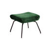 HOCKER LOTTE Smaragdgrün Velvet - Smaragdgrün, Textil/Metall (57/44/52cm) - KAWOLA