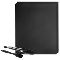 GRILLMATTEN-SET, schwarz - Schwarz, Kunststoff (50/1/40cm) - bremermann