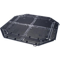 BODENGITTER THERMO- / 900 / 600 / 400 L, schwarz - Schwarz, Kunststoff (98/1/98cm) - GARANTIA