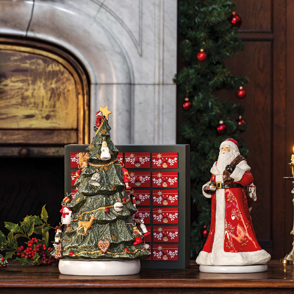 ADVENTSKALENDER MIT 3D BAUM Christmas Toy's Memory bunt 25 x 32 x 40 - Multicolor, Keramik (32/43/25cm) - Villeroy & Boch