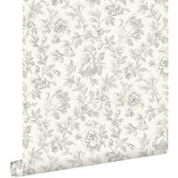 TAPETE eleganten Blumen 50 x 900 cm - Weiß, Papier (50/900cm) - ESTAhome
