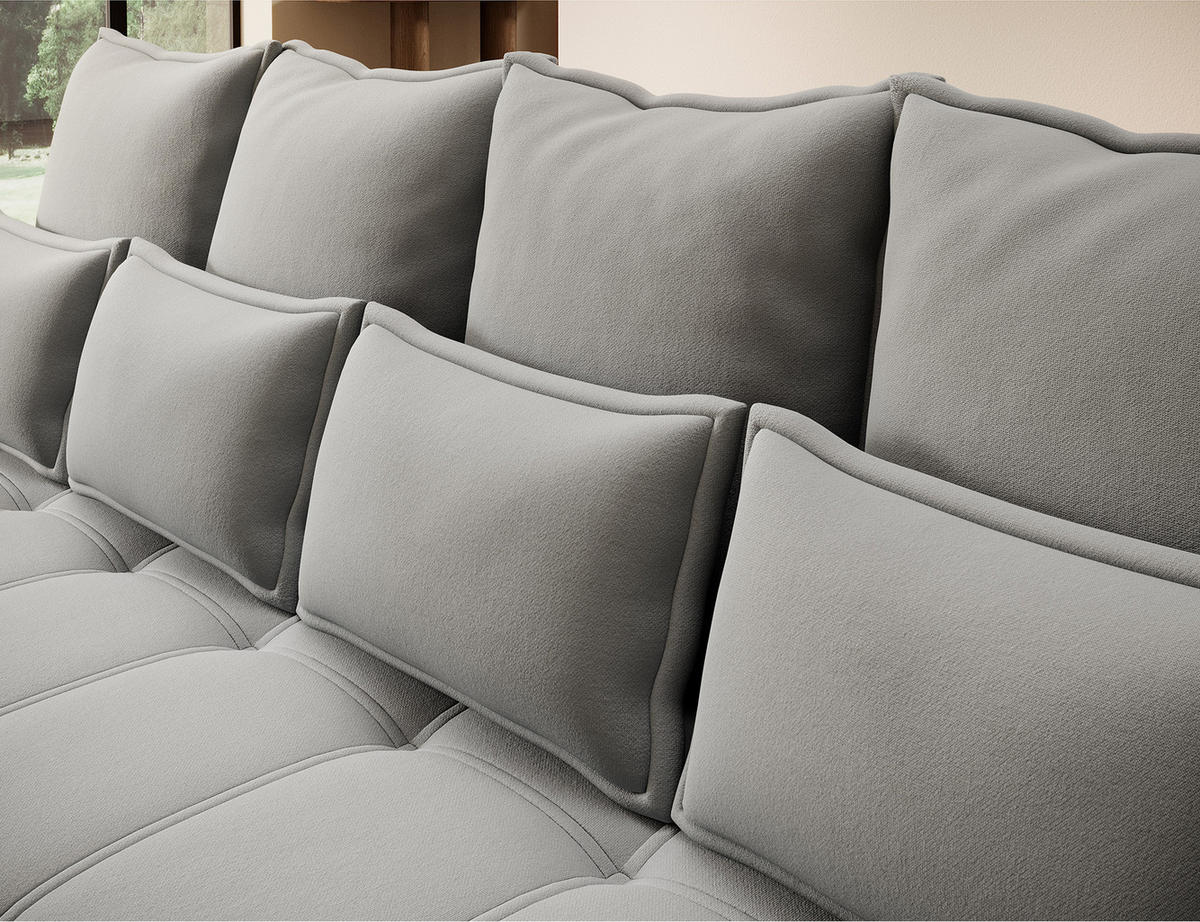 SCHLAFSOFA WELSH - Grau (SOLA 04) - Grau, Holzwerkstoff (242/94/106cm) - Möblo