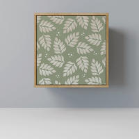 SIDEBOARD LEAVES ON GREEN, Eichefarben, 57,5x42x57,5 cm, Ohne Füße - Eichefarben/Multicolor, Holzwerkstoff (57.5/57.5/42cm) - SpaceRebels