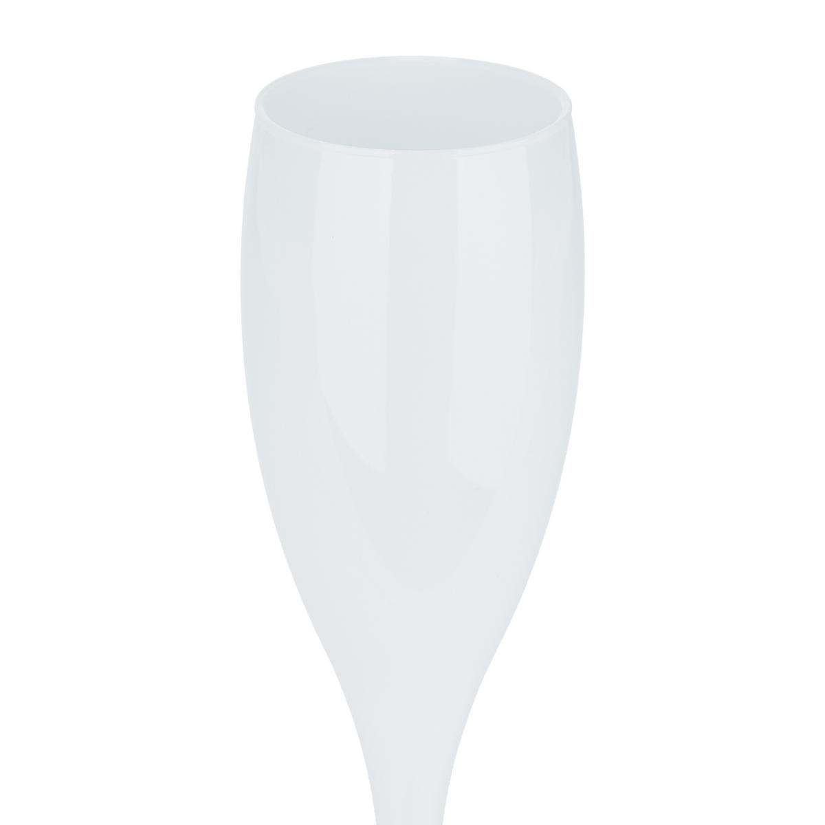 6xSEKTGLÄSER - Weiß, Kunststoff (0.1L) - Relaxdays