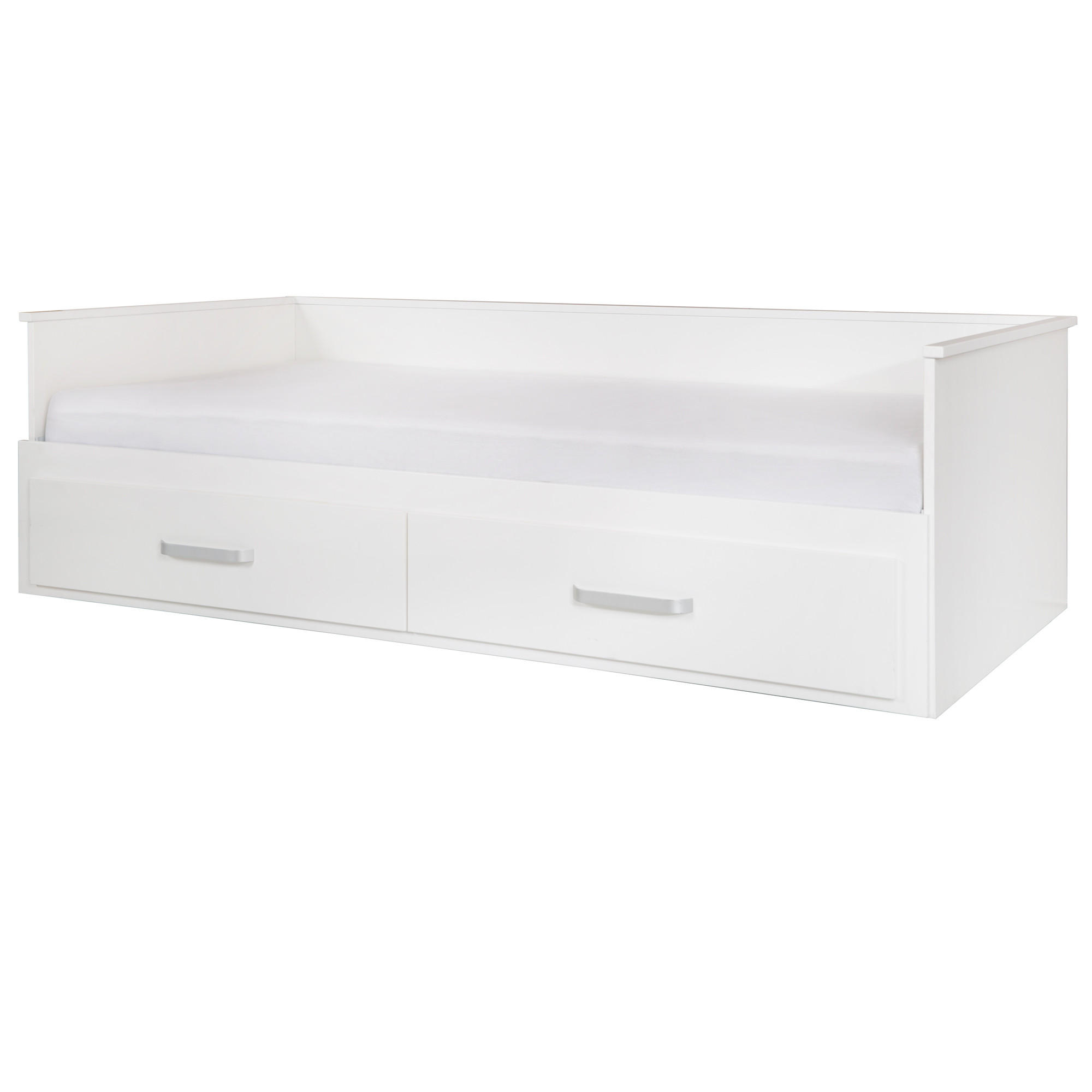 TAGESBETT Moritz 90x200 cm bis 180x200 cm - Weiß, Holzwerkstoff (90/200cm) - Roba