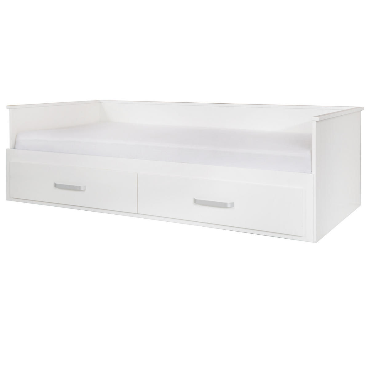 TAGESBETT Moritz 90x200 cm bis 180x200 cm - Weiß, Holzwerkstoff (90/200cm) - Roba