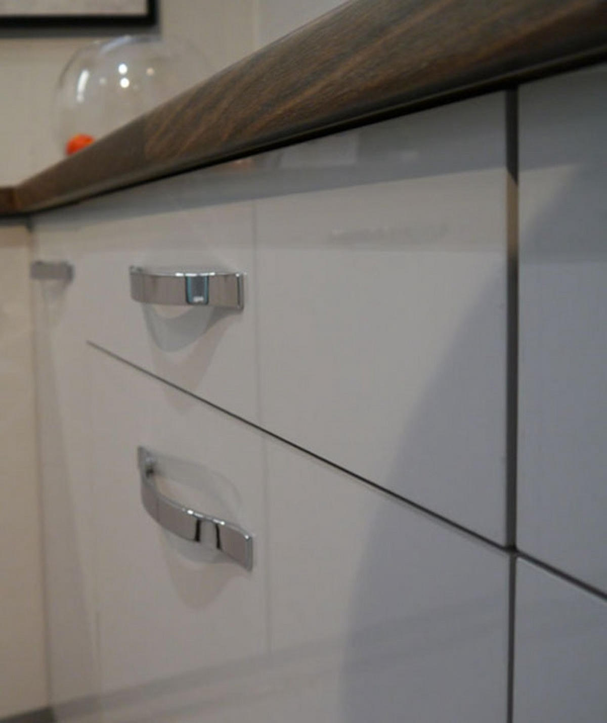 KÜCHENHÄNGESCHRANK Essen W4/50 Graphit Hochglanz / Grau Matt 50 / 32,5 / 96cm - Graphitfarben/Grau, Holz/Holzwerkstoff (50/96/32.5cm) - Feldmann-Wohnen