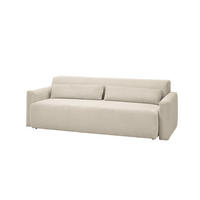 SCHLAFSOFA NEO Cremeweiß Cord - Creme/Schwarz, Kunststoff/Textil (233/75/108cm) - KAWOLA