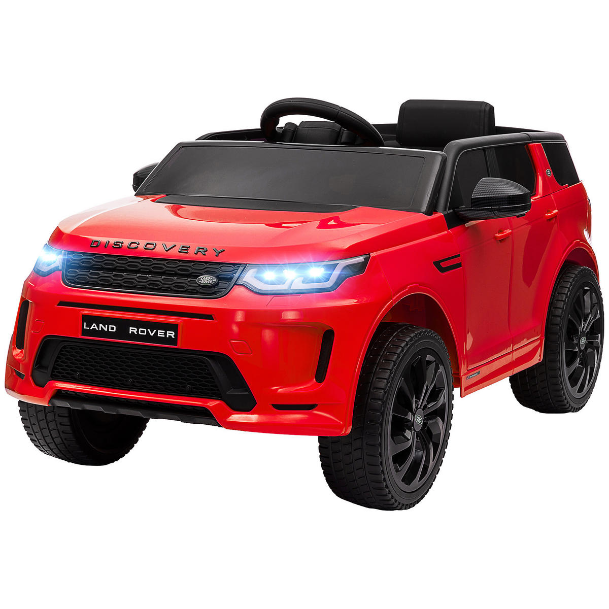 KINDER-ELEKTROAUTO DE-06141 Land Rover lizenziert mit Fernbedienung und LED Rot - Rot, Kunststoff/Metall (106/65.5/51cm) - ComfortXL