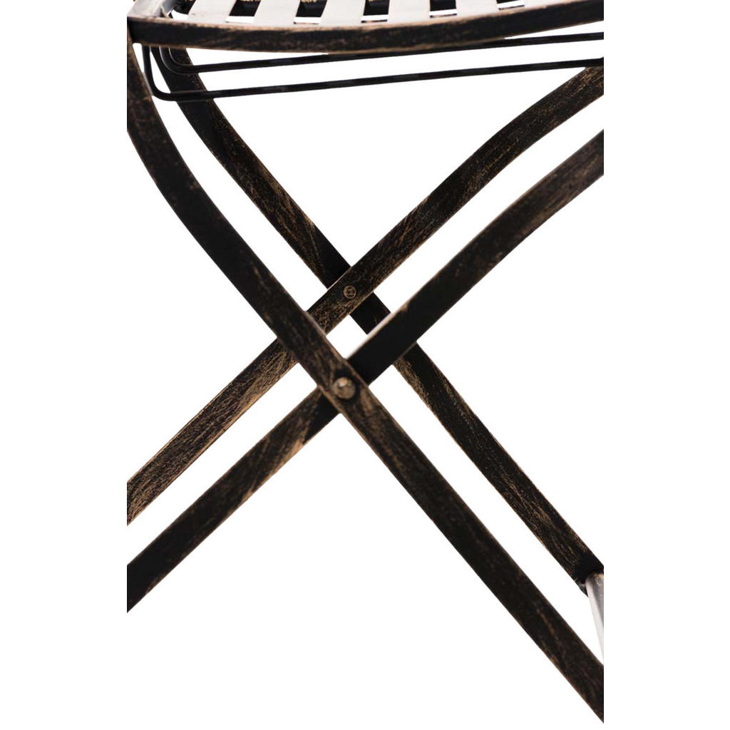 Thumbnail - CLP Gartenklappstuhl, Bronze, Metall, 42x91x49 cm, Gartenmöbel, Gartenstühle, Gartenklappstühle