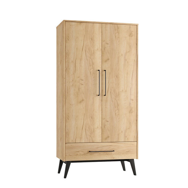 ORMAR 2 vrata Retro Drvo - smeđa, drvni materijal (100/199.6/52.4cm) - Petits-meubles