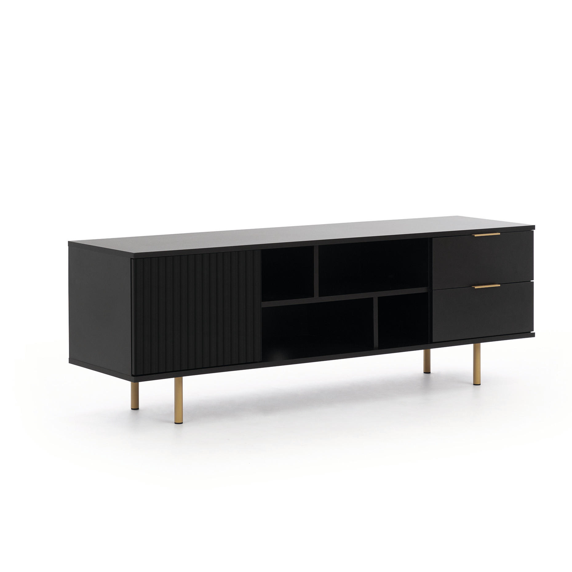 Bettso Tv-Schrank Schwarz 150x52x41 cm
