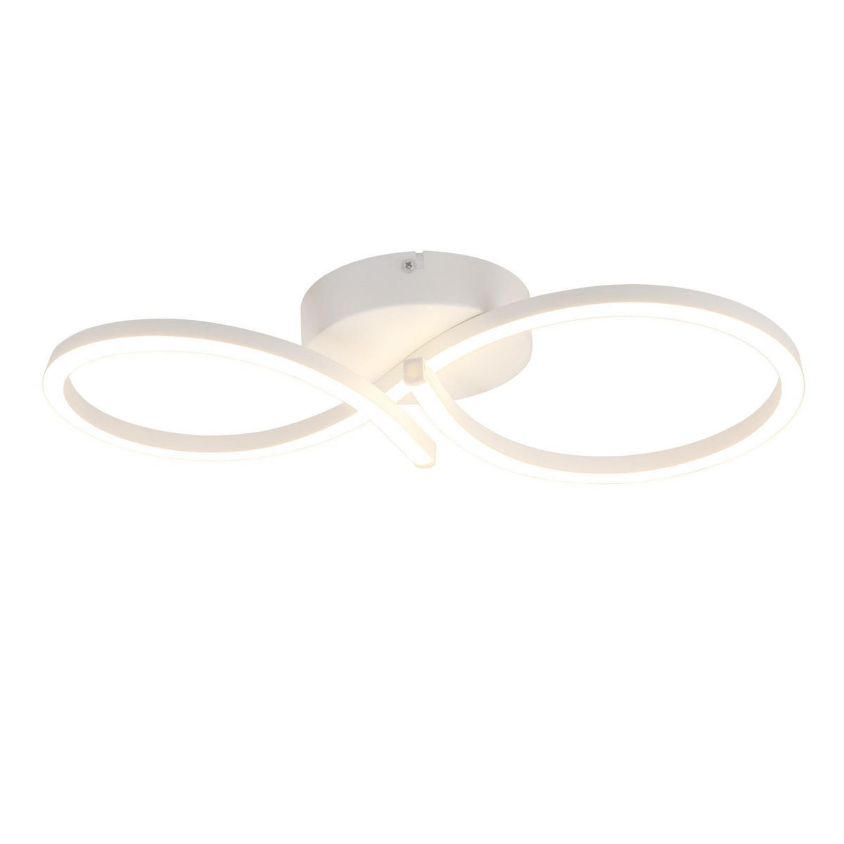 LED-DECKENLEUCHTE Malling 45/19/8 cm - Weiß, Metall (19/45/8cm) - Nettlife