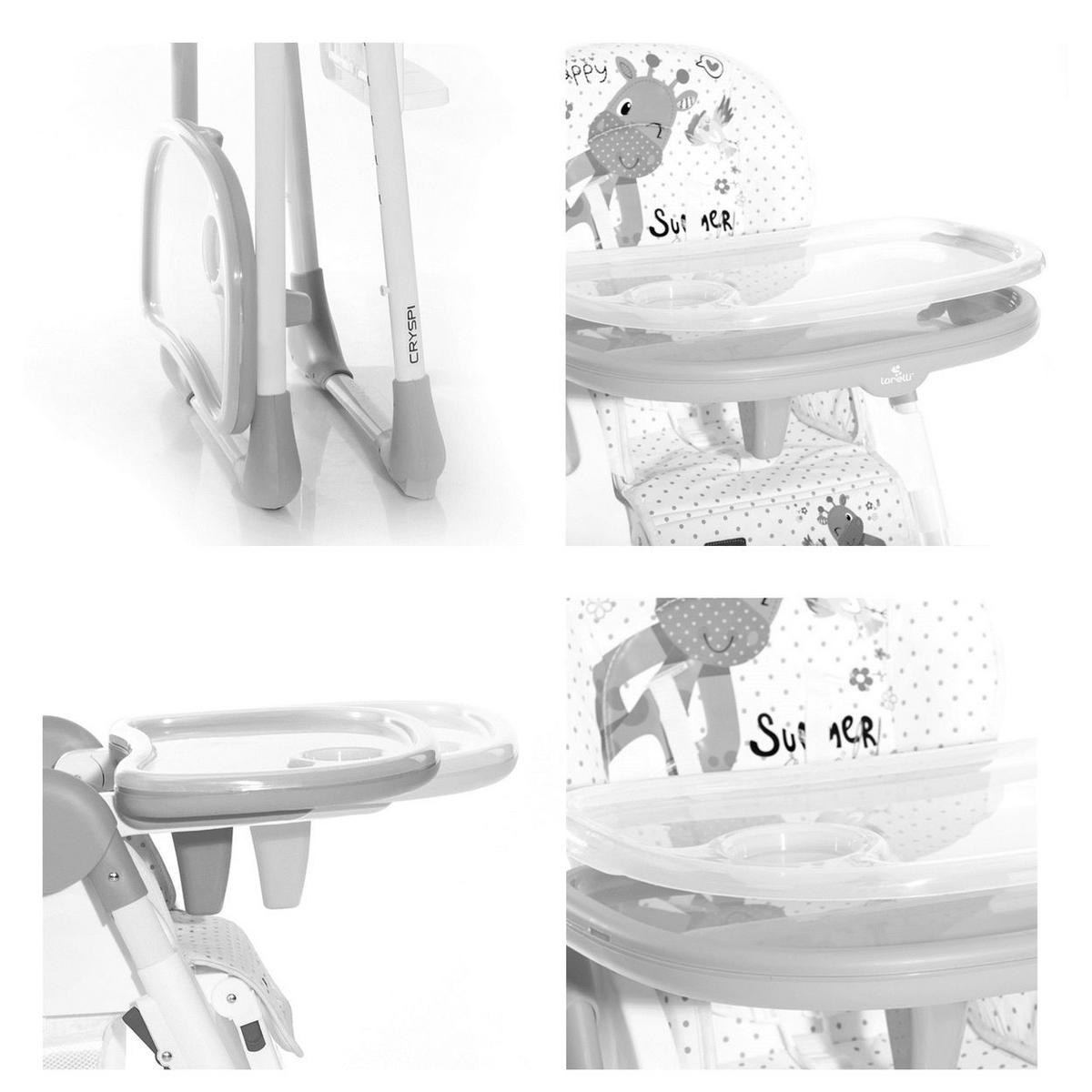 HOCHSTUHL Cryspi blau Rückenlehne verstellbar, faltbar, 5-Punkt-Gurt - Blau, Kunststoff (53/110/84cm) - Lorelli