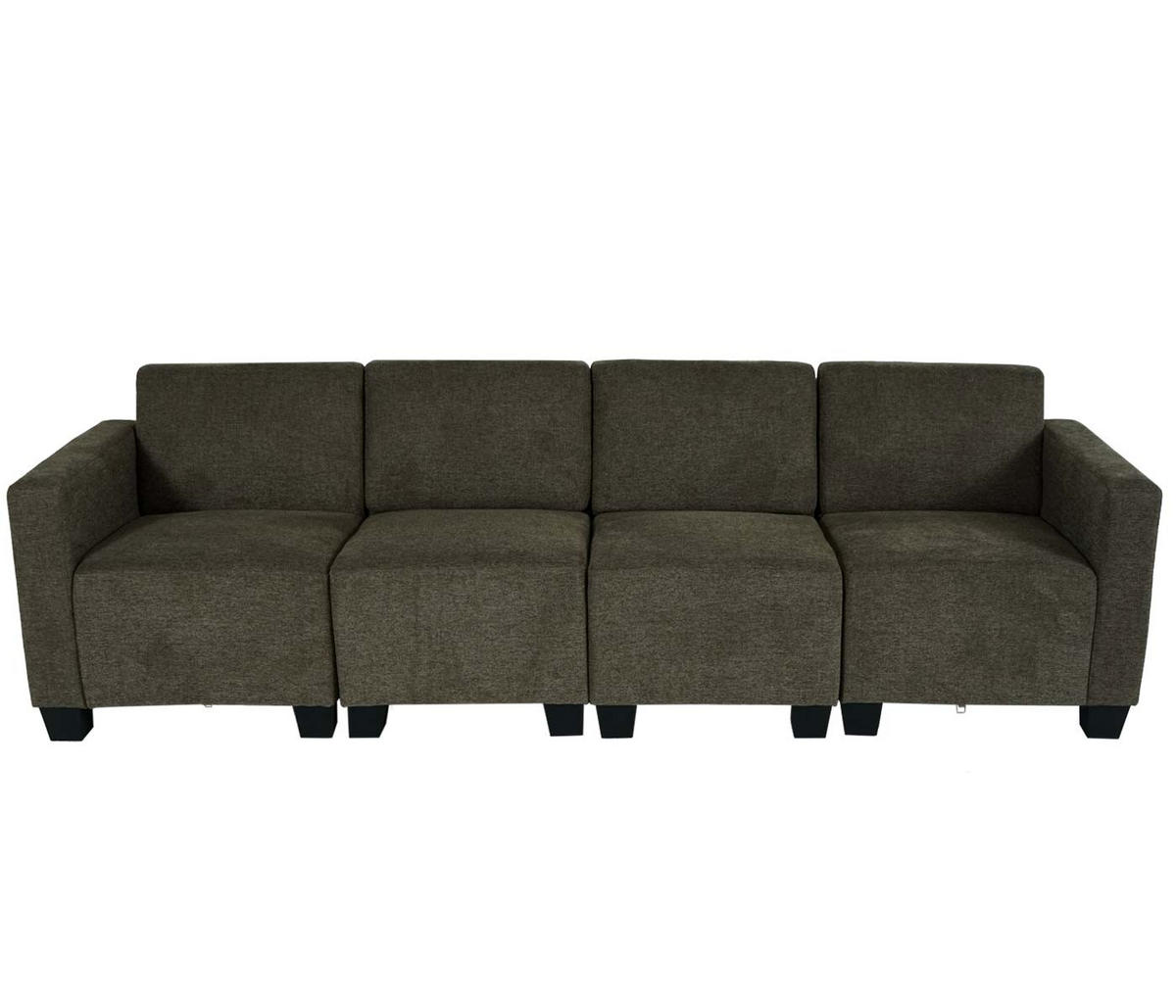 4-SITZER SOFA COUCH Braun - Braun, Textil (250/76/72cm) - MCW