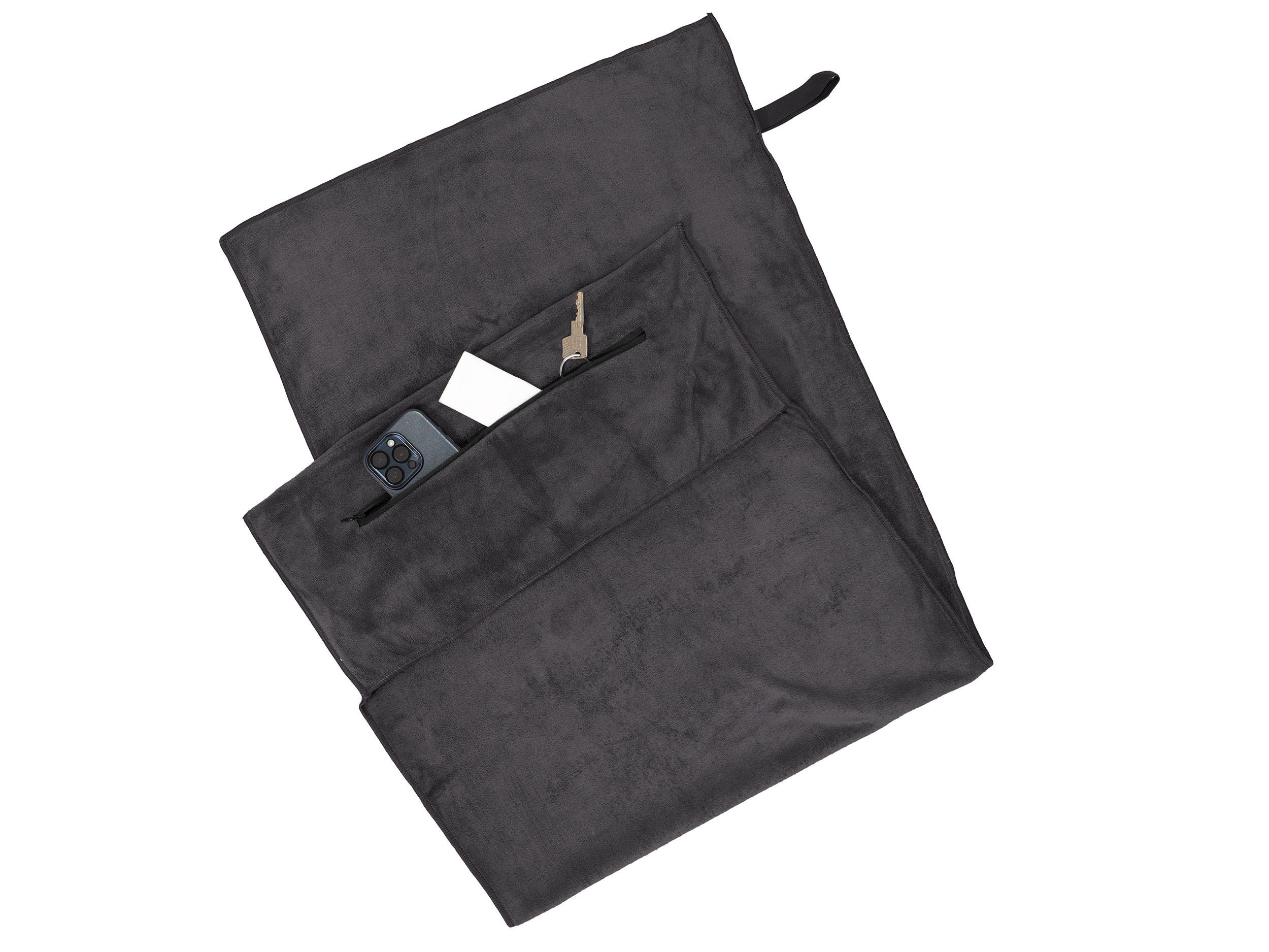HANDTÜCHER, 50x120 cm, 85% Polyester 15% Nylon, Grau - Graphitfarben, Textil (50/120cm) - Zollner