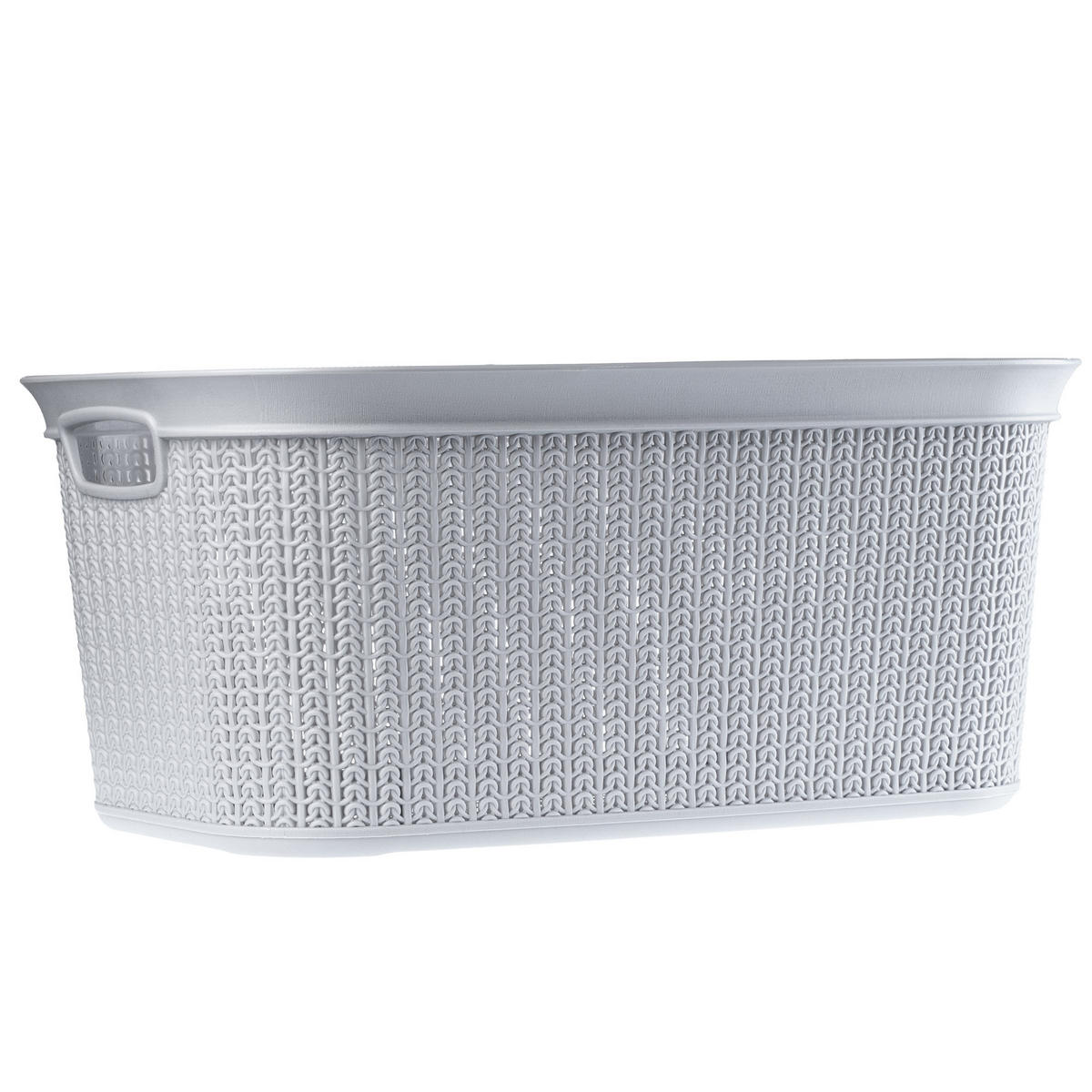 KADAX Wäschekorb, Wäschebehälter, 27L - Hellgrau, Kunststoff (50.5/33/22.5cm) - KADAX