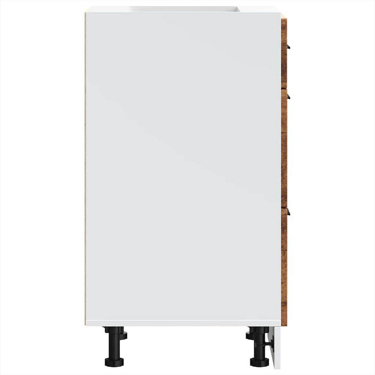 KÜCHENUNTERSCHRANK Samu Altholz-Optik 40x46x81,5 cm - Zwetschgeholzfarben, Holz (40/81.5/46cm) - DELUKE