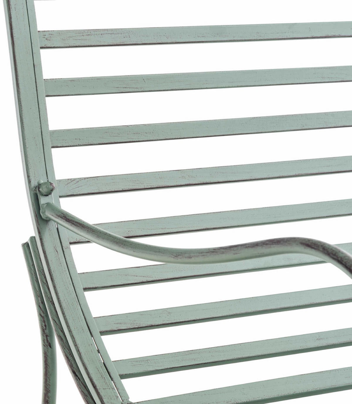 GARTENLIEGE Aurelle antik-grün - Grün, Metall (58/101/140cm) - TPFGarden