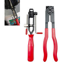 KLEMMZANGE – Rutschfeste Griffe – Länge 22 cm – Geeignet für universelle Achsmanschetten-Schellen - Schwarz, Metall (3.3/6/24cm) - DCA