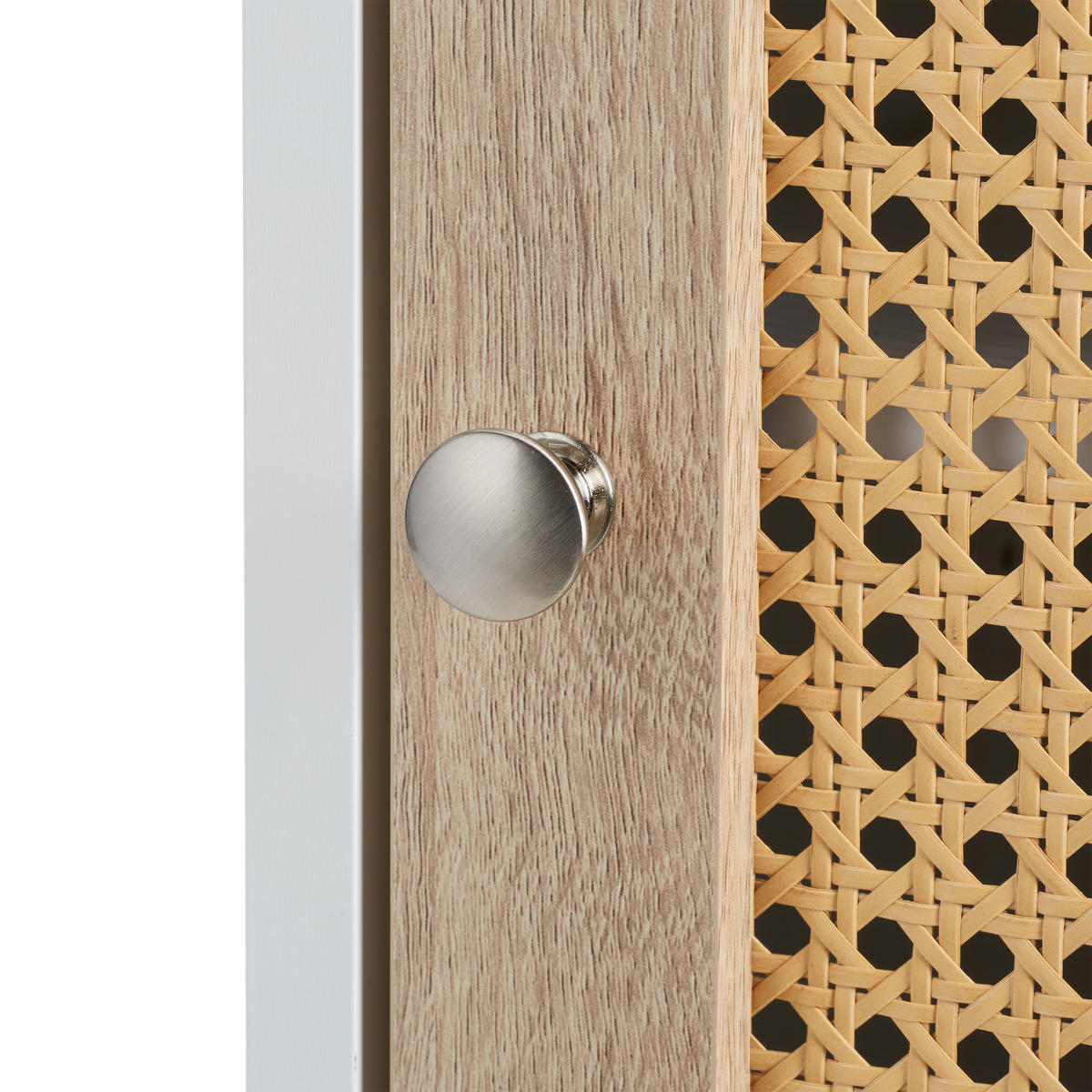 BADEZIMMERSCHRANK - Weiß, Holzwerkstoff/Kunststoff (30/96.5/30cm) - Relaxdays