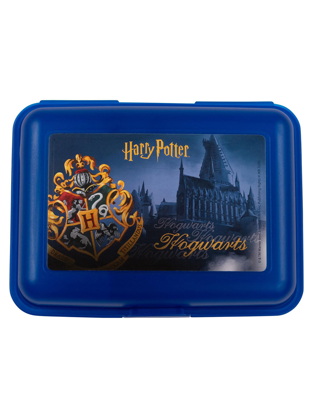 BROTDOSE Harry Potter Hogwarts Blau 17,5 x 12,8 x 6,9 cm - Blau, Kunststoff (17.5/6.9/12.8cm) - United Labels