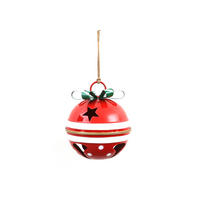 WEIHNACHTSGLOCKE Santa Lila Rot Metall - Rot, Metall (30/28/30cm) - Mondex