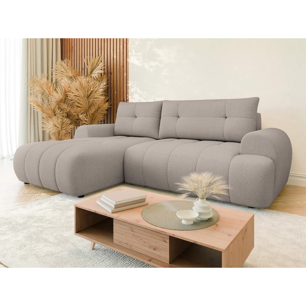 Thumbnail - Mirjan24 Ecksofa, Beige, Textil, 4-Sitzer, L-Form,L-Form, 265x177 cm, Wohnzimmer, Sofas & Couches, Wohnlandschaften, Eck...