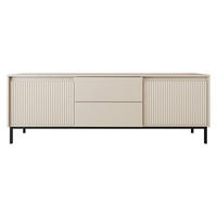 TV-ELEMENT Ozmi 2K2SZ - Kaschmir/Schwarz, Holzwerkstoff/Metall (174/60/40cm) - MIRJAN24