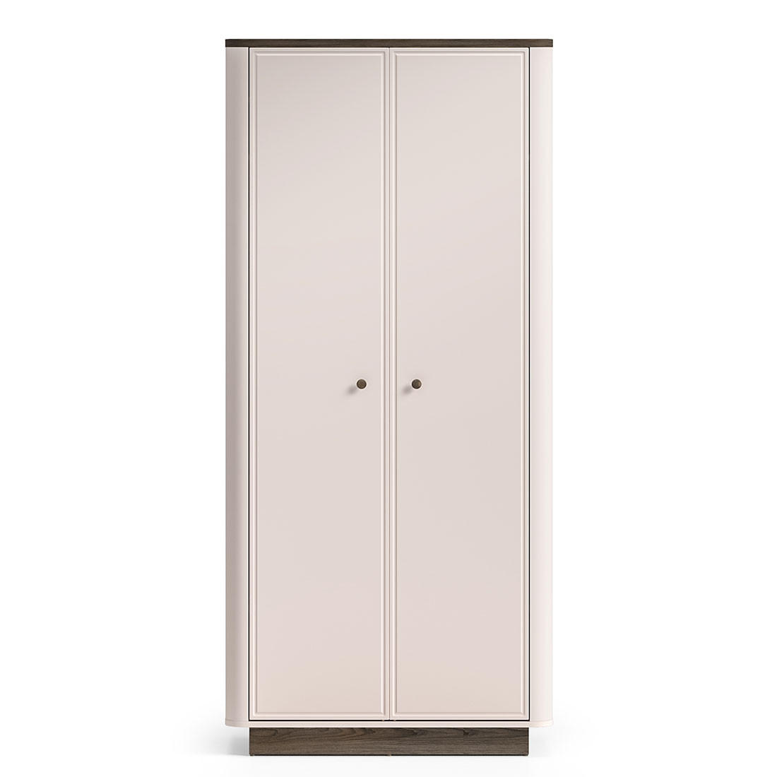 KLEIDERSCHRANK Vilavio Kaschmir Windmill Eiche dunkel 92 / 53 / 200cm - Kaschmir/Eichefarben, Holz/Holzwerkstoff (92/200/53cm) - Feldmann-Wohnen