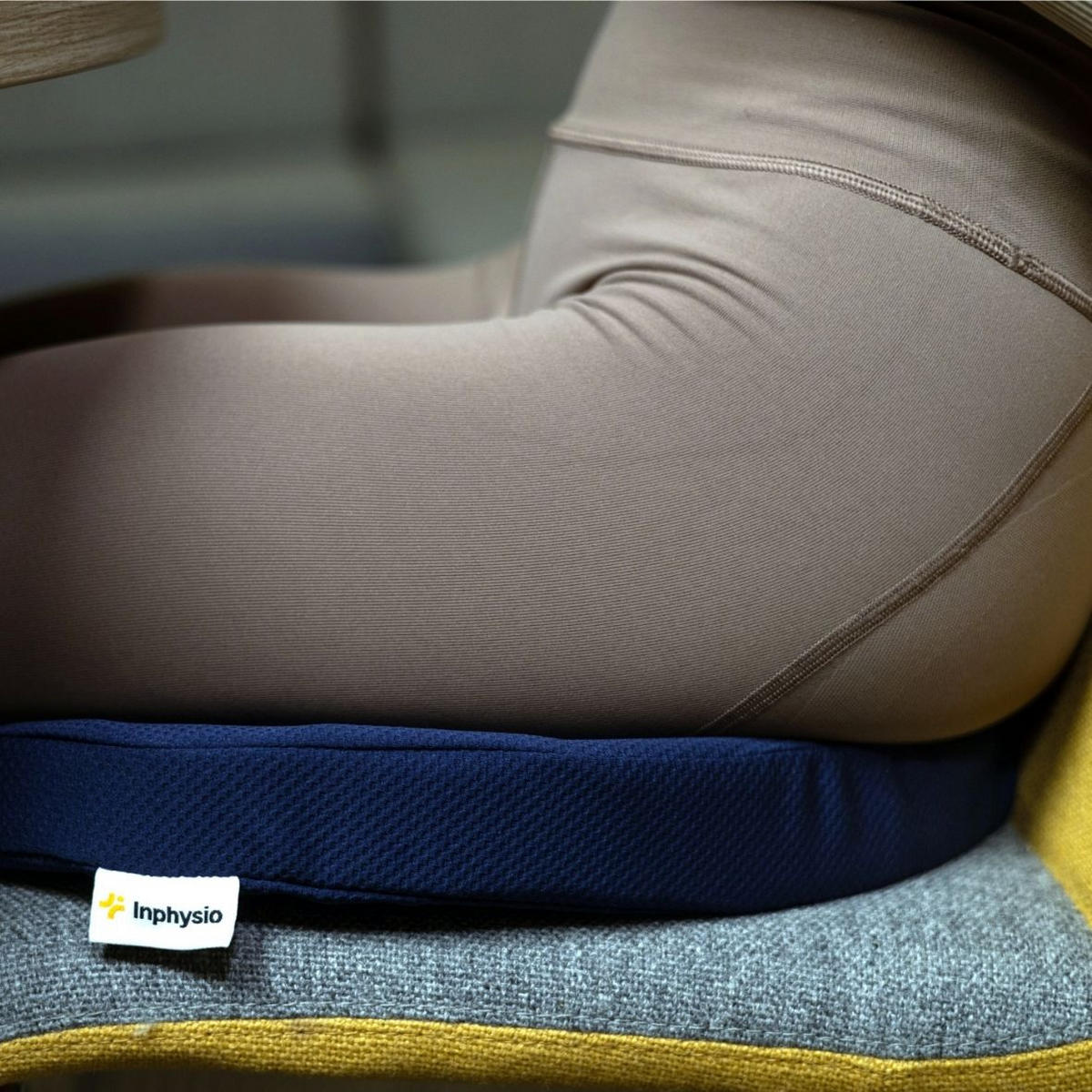 SITZKISSEN, U-FÖRMIG AUS BAMBUS - Blau, Textil (37/6/46cm) - INPHYSIO