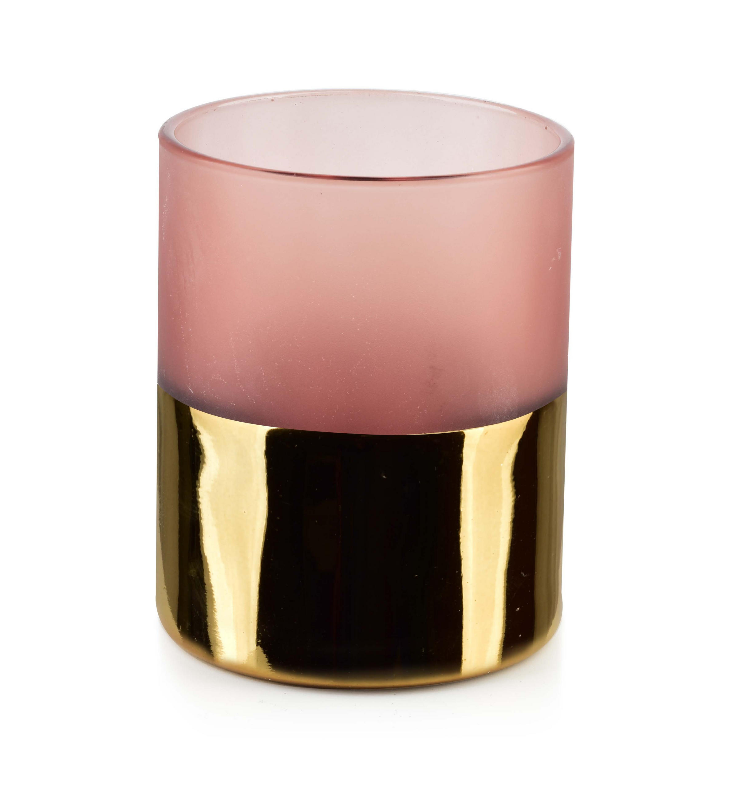 KERZENHALTER Rita Gold 10/10/12.5 cm Glas - Goldfarben, Glas (10/12.5/10cm) - Mondex