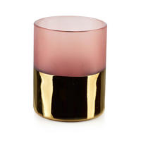 KERZENHALTER Rita Gold 10/10/12.5 cm Glas - Goldfarben, Glas (10/12.5/10cm) - Mondex