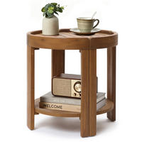 BEISTELLTISCH Rund, Ø50 cm X H52 cm - Braun, Holz (50/50/52cm)