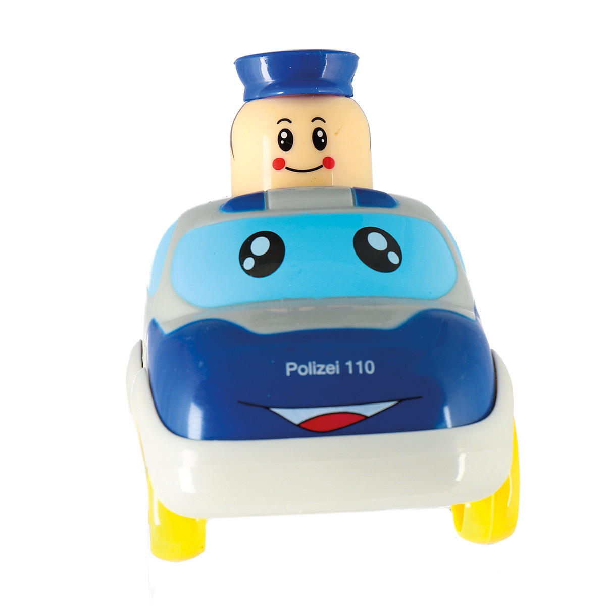 DRÜCK und Los Flitzer Polizei ab 12 M. - Blau, Kunststoff (7/11cm) - Bieco Spielwaren