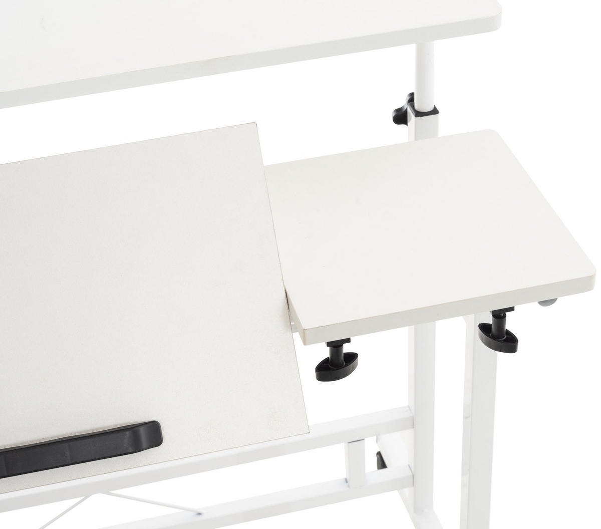 SCHREIBTISCH 80/59/64 cm Holz weiß - Weiß, Holz/Metall (59/80/64cm) - CLP