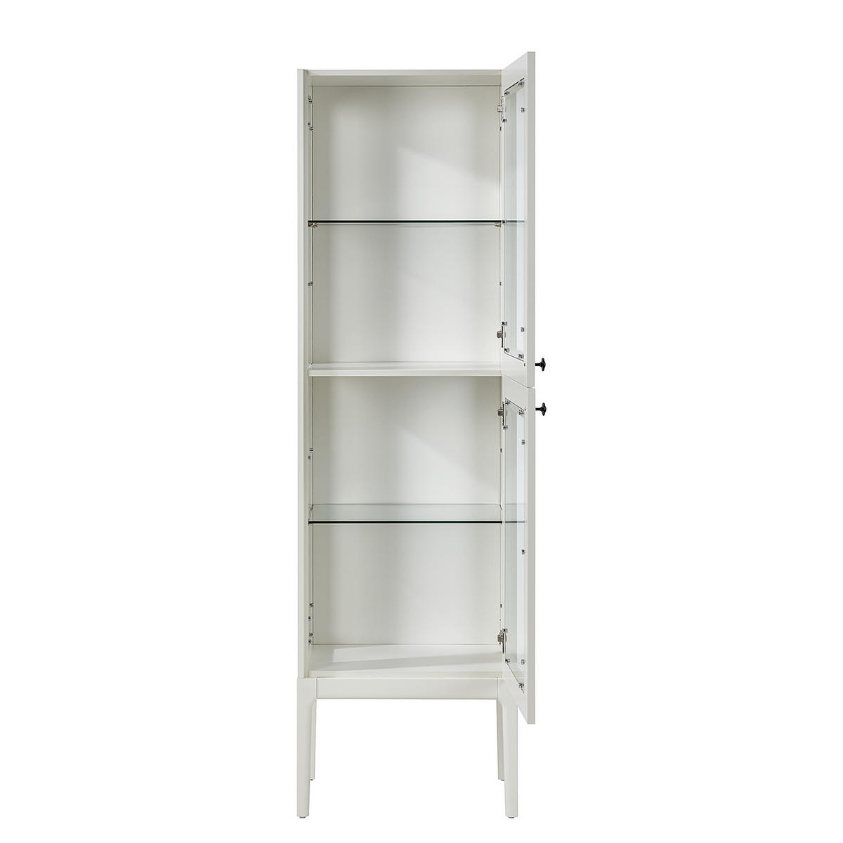 VITRINENSCHRANK - Weiß - Weiß, Holz/Holzwerkstoff (55/190/40cm) - home24