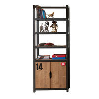 KINDERZIMMERSCHRANK Kameko 80x40x200 MDF+Massivholz Schwarz/Cognac - Cognac/Schwarz, Holzwerkstoff (80/200/40cm) - 58aufmkessel