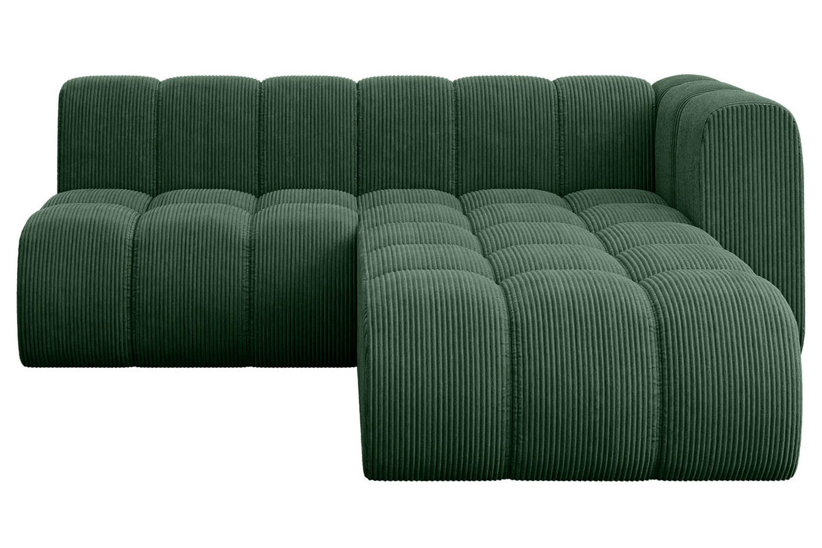 ECKSOFA modulares Sofa Darnel-L1 - 205x177x70 cm Grün - Grün, Holzwerkstoff/Textil (205/177cm) - ALTDECOR