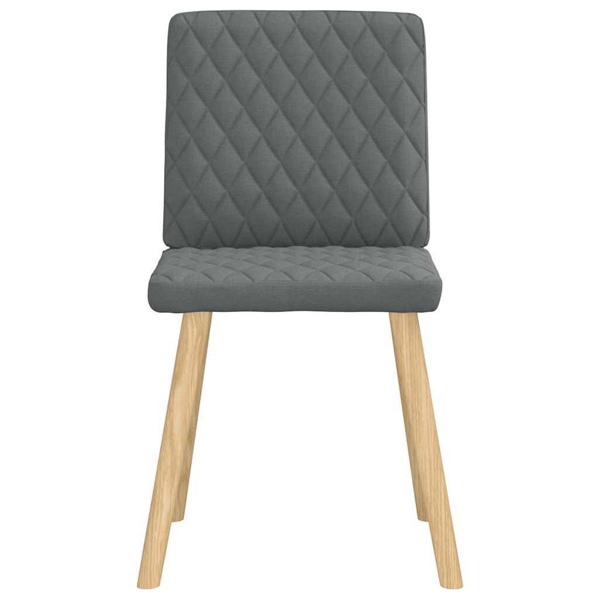 ESSZIMMERSTÜHLE 4 Stk. Dunkelgrau Stoff 45*54*86cm - Dunkelgrau, Metall (45/86/54cm) - ZMH
