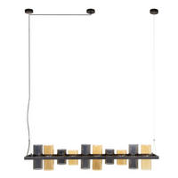 HÄNGELEUCHTE Cyli Schwarz 20/130/ 150 cm - Schwarz, Glas (20/130/150cm) - Hoyz Collection