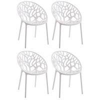 STUHL Holle - 2er Set weiß - Weiß, Kunststoff (59/60/80cm) - TPFLiving