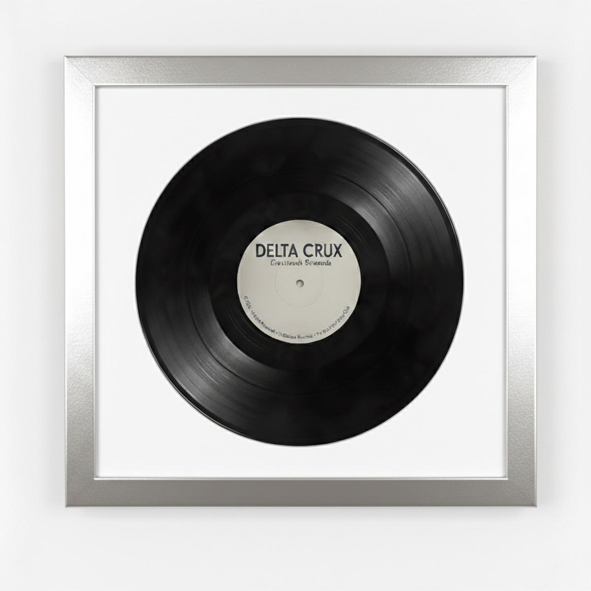 VINYL RAHMEN 40/40 für die Platte - Silberfarben, Holz (40/40cm) - K-Möbel