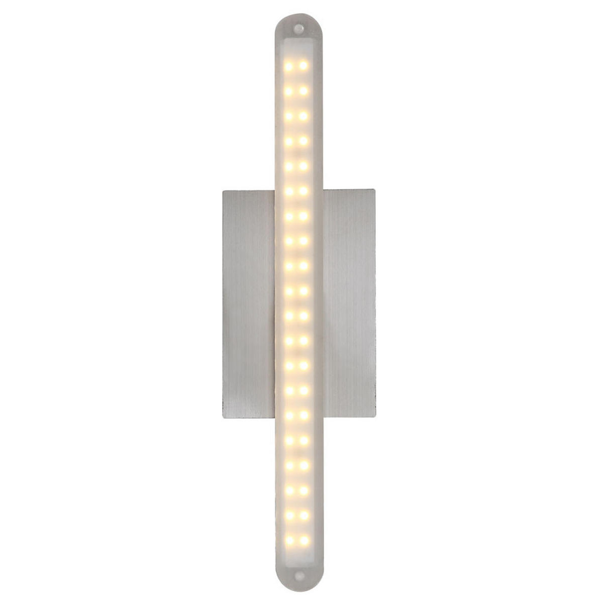 LED WANDLEUCHTE Metall Silber Matt - Silberfarben, Metall (7/5/30cm) - Globo Lighting