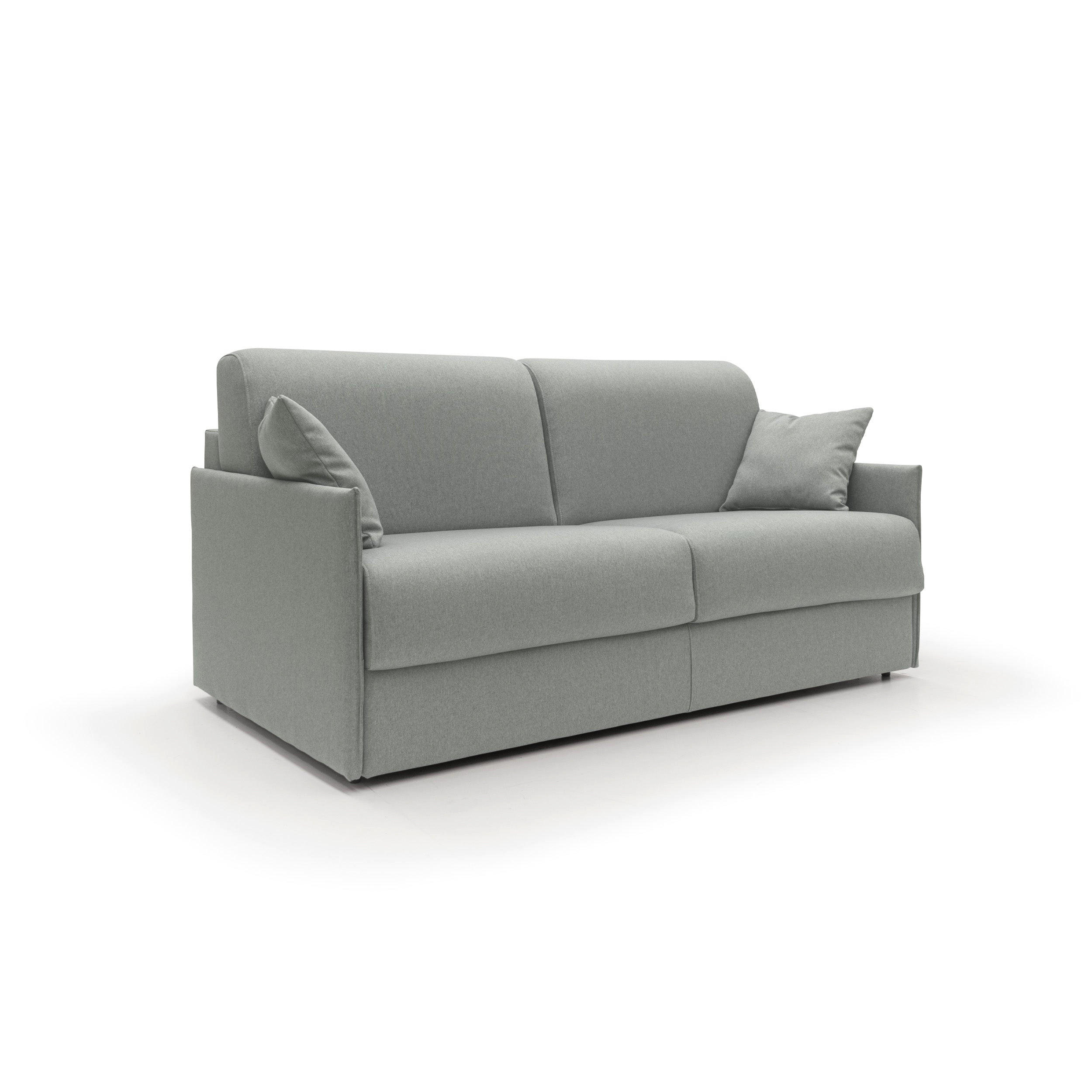 SCHLAFSOFA Evans - Grau, Textil (149/90/96cm) - Divani.store