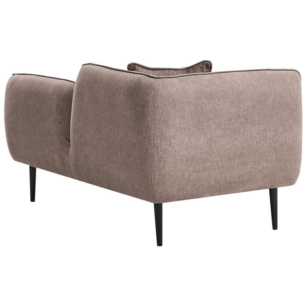 ȘEZLONG PE PARTEA STÂNGĂ textil maro deschis Chevannes - maro/negru, material textil (138/74/77cm) - Beliani