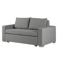 SCHLAFSOFA - Silberfarben/Grau, Textil (173/90/90cm) - home24