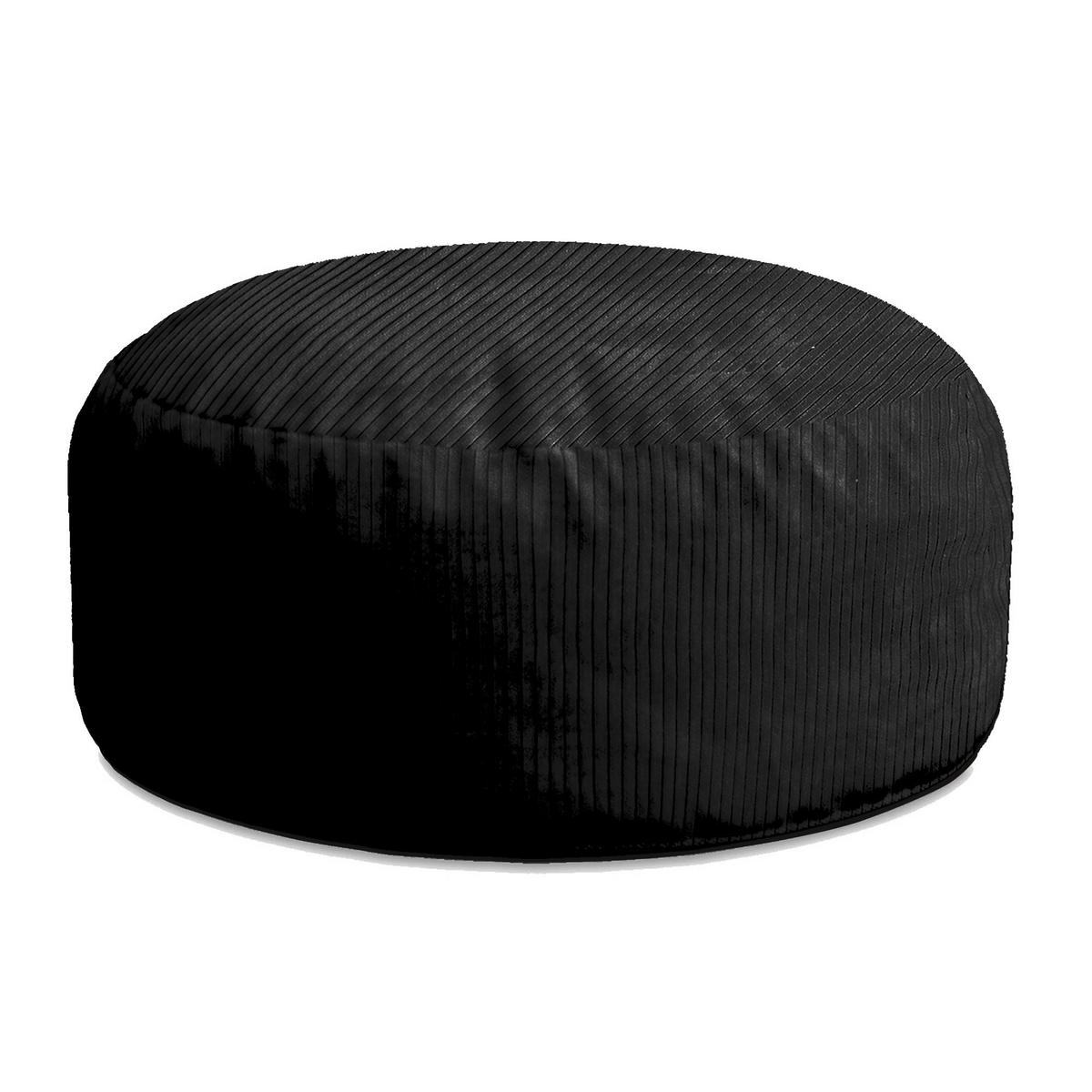 SITZSACK ROLLER Black Beauty - Schwarz, Textil (70/40/70cm) - Dreamroots